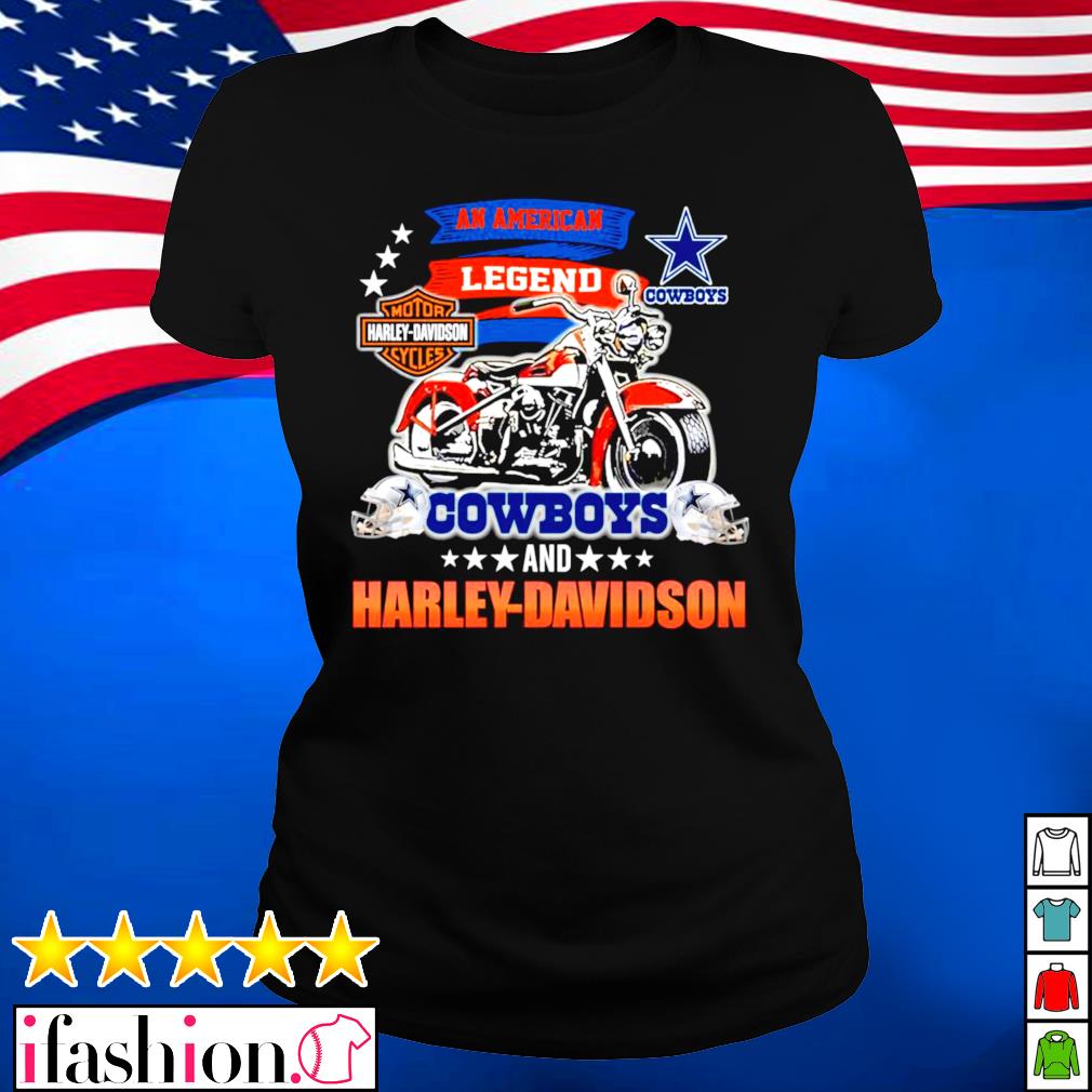 An American Legend Dallas Cowboys and Harley Davidson shirt