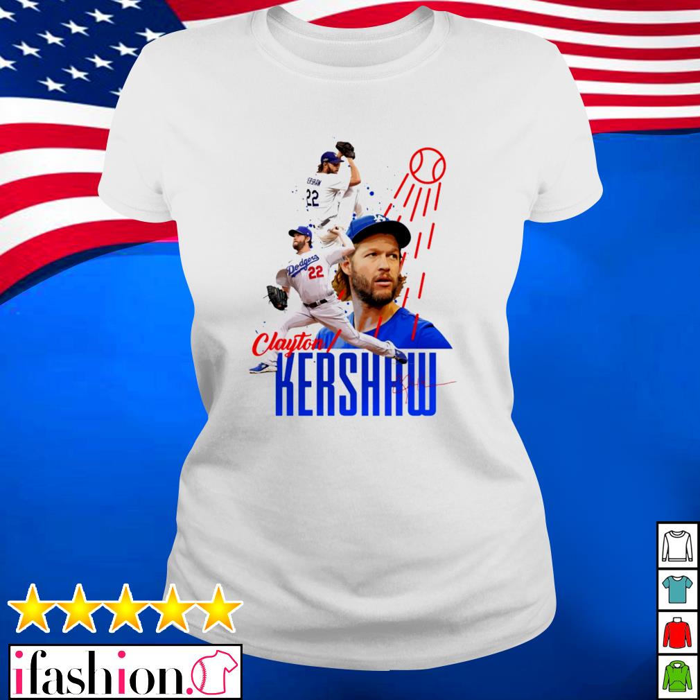 Clayton Kershaw 22 Los Angeles Dodgers baseball player head silhouette  signature gift shirt, hoodie, sweater, long sleeve and tank top