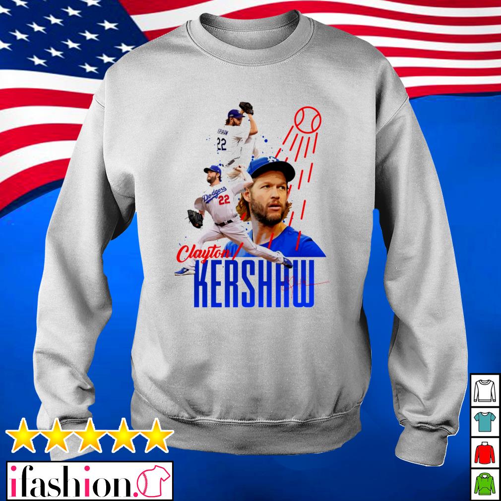 Clayton Kershaw 22 Los Angeles Dodgers baseball player head silhouette  signature gift shirt, hoodie, sweater, long sleeve and tank top