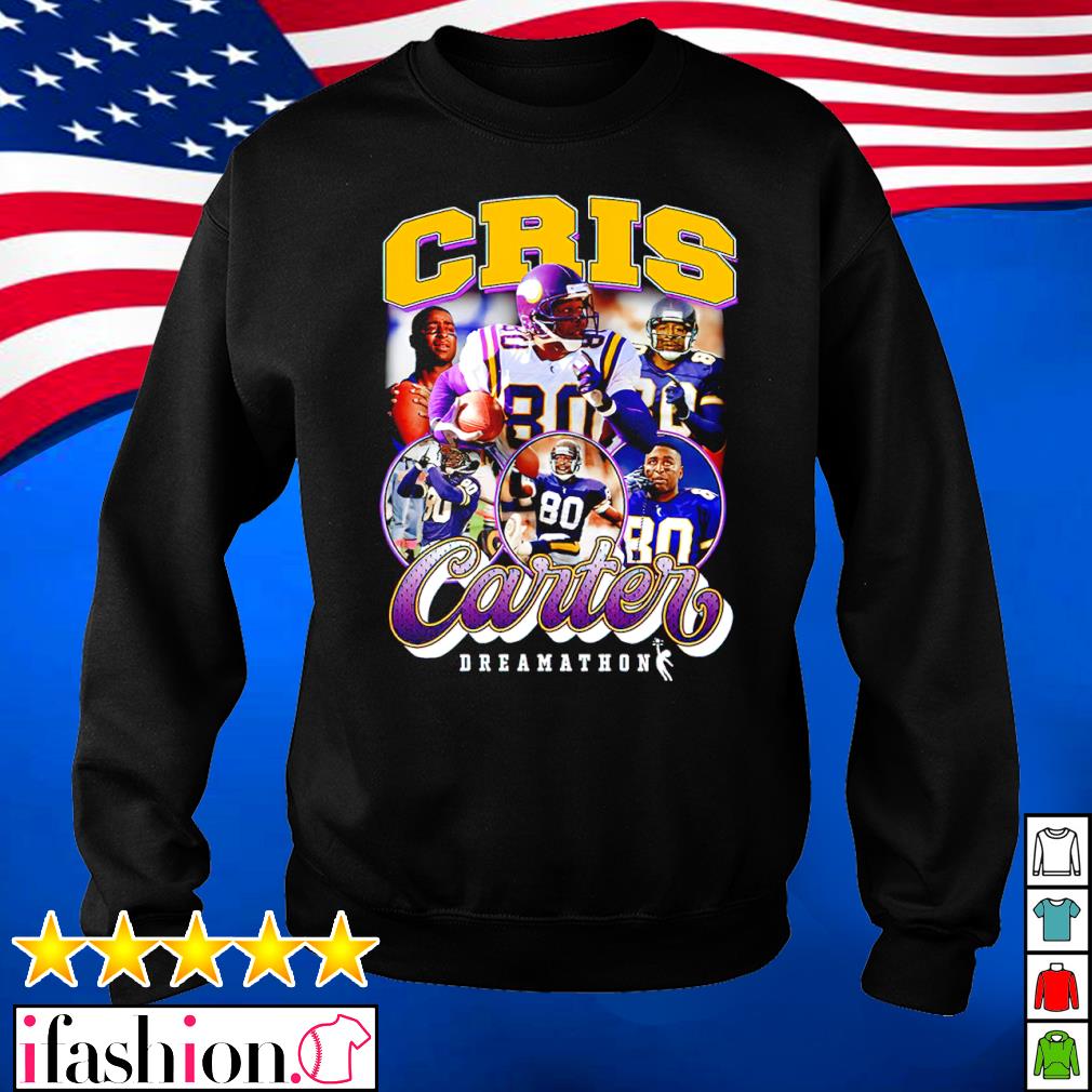 Justin Jefferson Dreamathon Merch Cris Carter 80 Dreams shirt, hoodie,  sweater, long sleeve and tank top