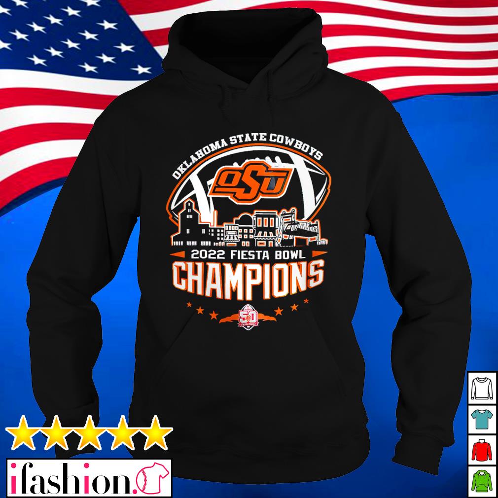 2022 Fiesta Bowl Champions NCAA Graphic Oklahoma State Cowboys