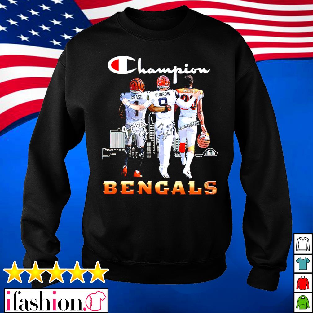 Official joe burrow mixon chase cincinnatI bengals roads signatures shirt,  hoodie, sweater, long sleeve and tank top