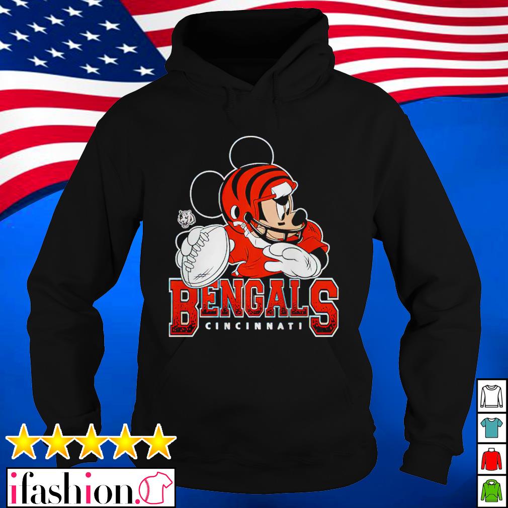 I Love The Bengals Mickey Mouse Cincinnati Bengals Hoodie 