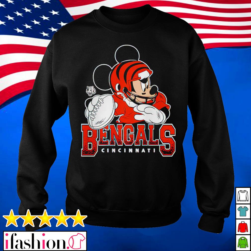 Official cincinnatI bengals disney mickey mouse shirt, hoodie, sweater,  long sleeve and tank top