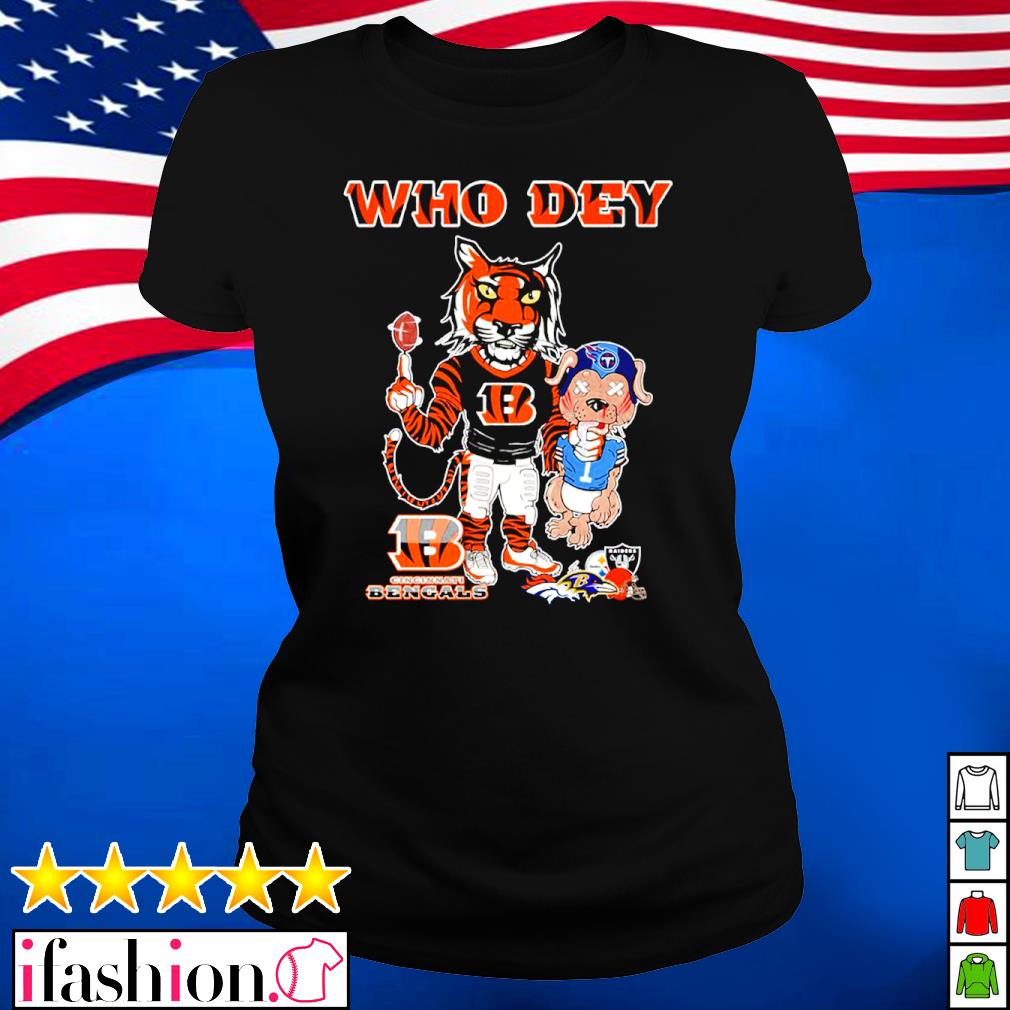 Who Dey Mascot Tiger Cincinnati Bengals Shirt, hoodie, sweater, long sleeve  and tank top