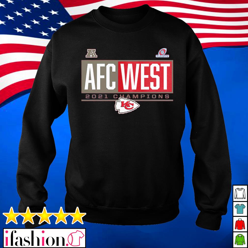 Kansas city chiefs 2021 afc west division champions shirt, hoodie, sweater,  long sleeve and tank top