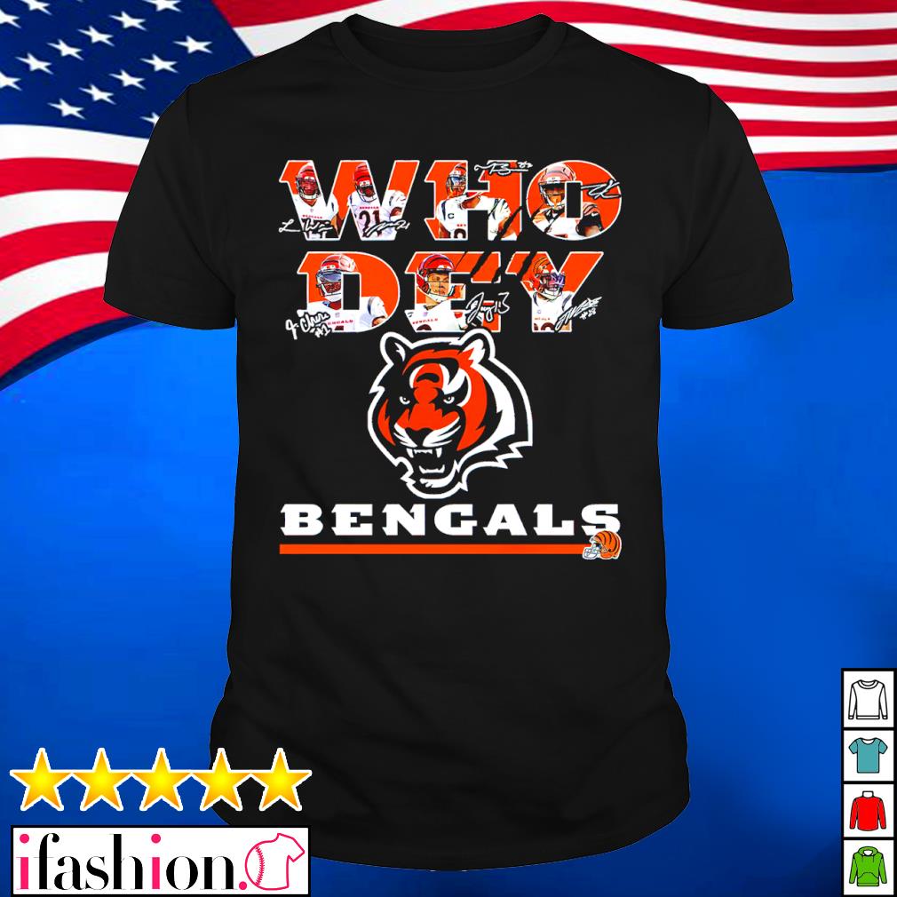 Cincinnati Bengals Who Dey Team Signature Shirt