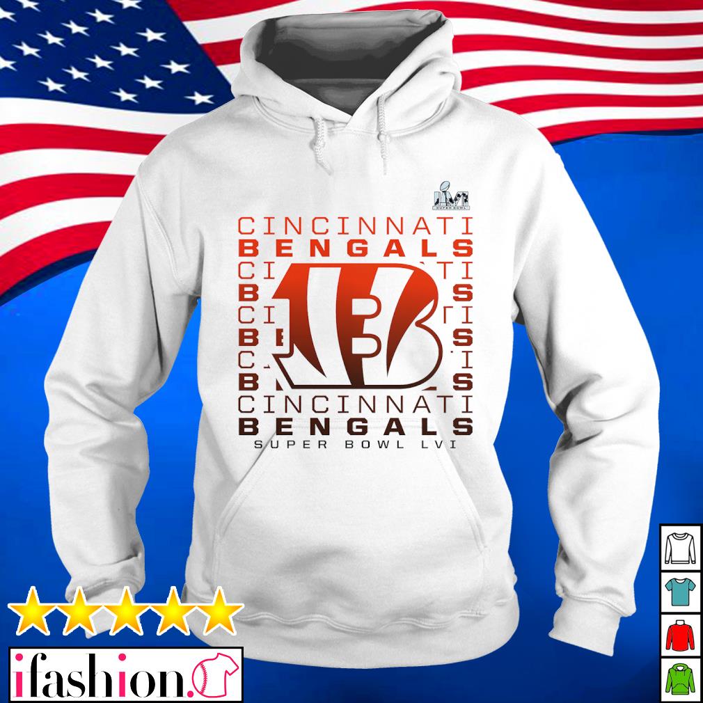 2022 Cincinnati Bengals Super Bowl LVI Bound Color Fade Repeat T-Shirt,  hoodie, sweater, long sleeve and tank top