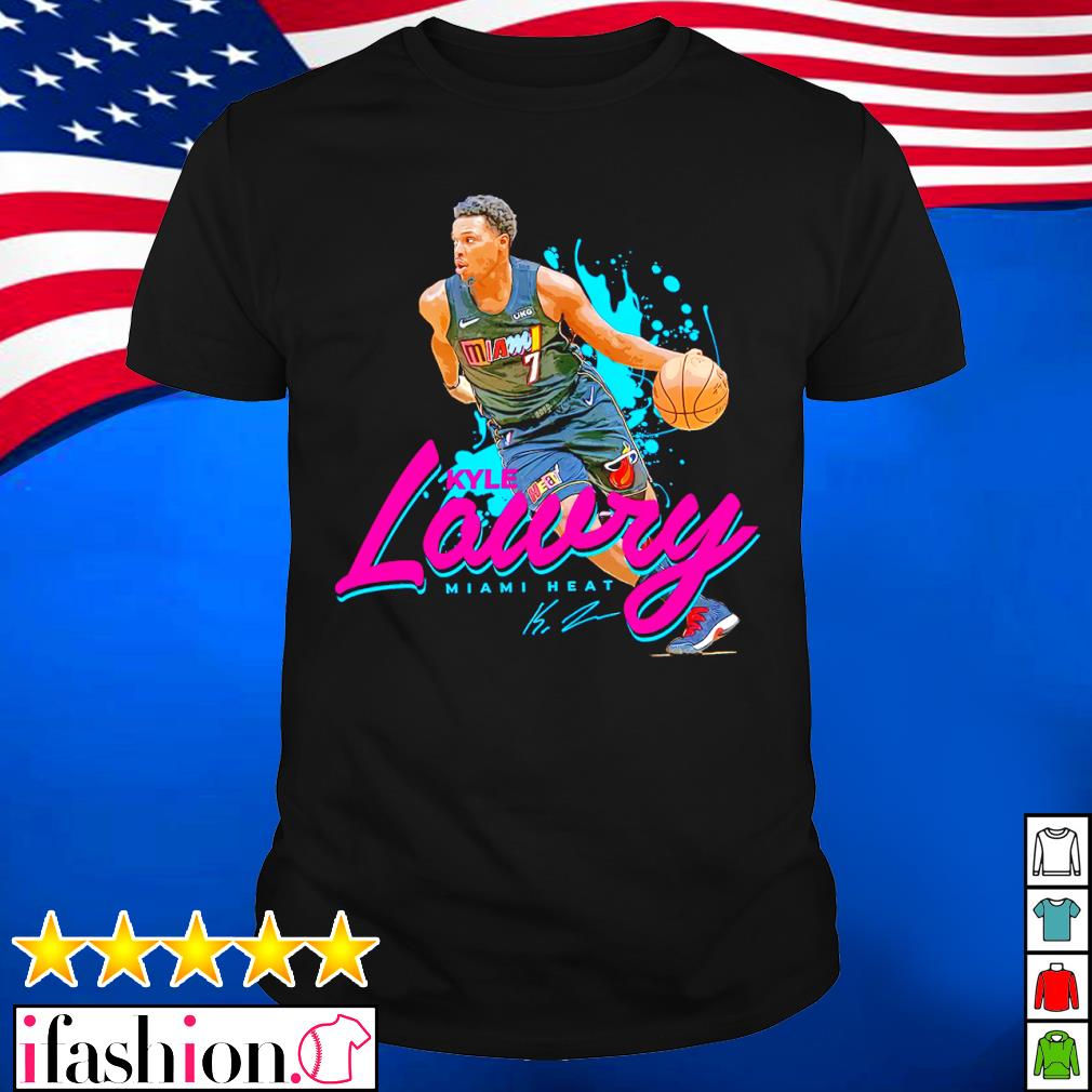 Kyle Lowry 7 Miami Heat basketball player glitch poster shirt, hoodie,  sweater, long sleeve and tank top