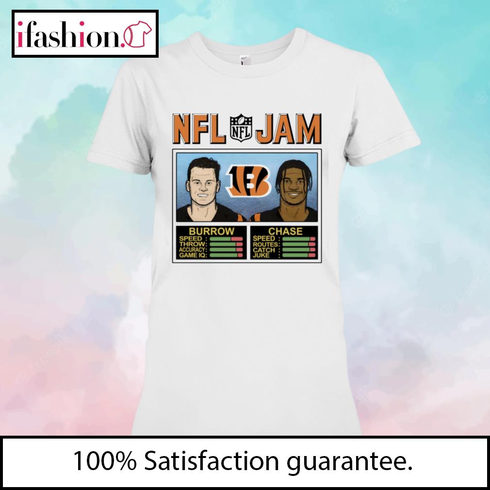 NFL Jam Cincinnati Bengals Joe Burrow and Ja'Marr Chase shirt, hoodie,  sweater, long sleeve and tank top