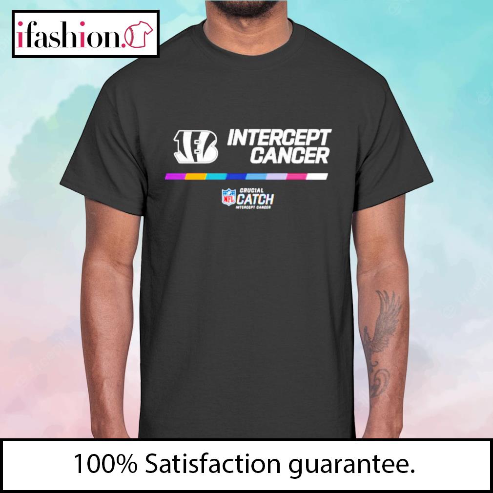 Original Cincinnati Bengals Crucial Catch Intercept Cancer T-shirt