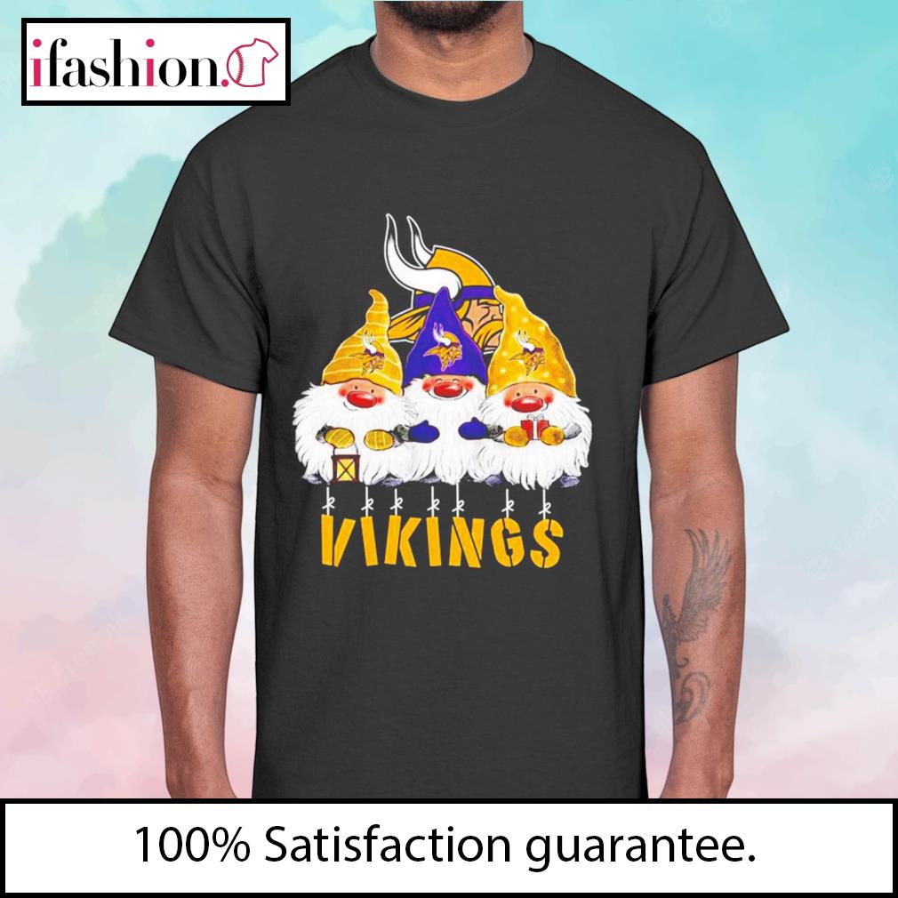 Xmas Mery Christmas Gnomies Minnesota Vikings Christmas T Shirt - Limotees