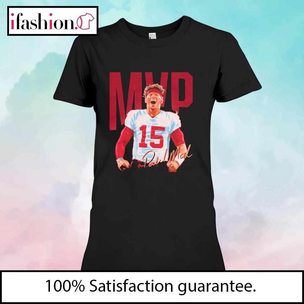 Kansas City Chiefs MVP 15 Patrick Mahomes II Signature T-Shirt -  Freedomdesign