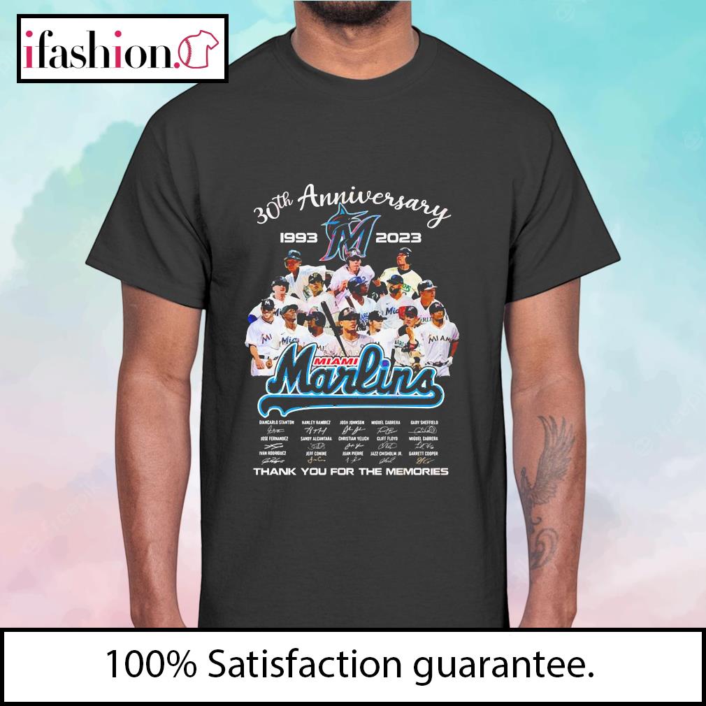 Miami Marlins 30th Anniversary 1993-2023 Thank You For The