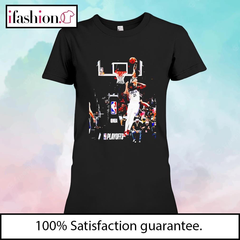 John collins dunk on embiid shirt, hoodie, sweater, long sleeve and tank top