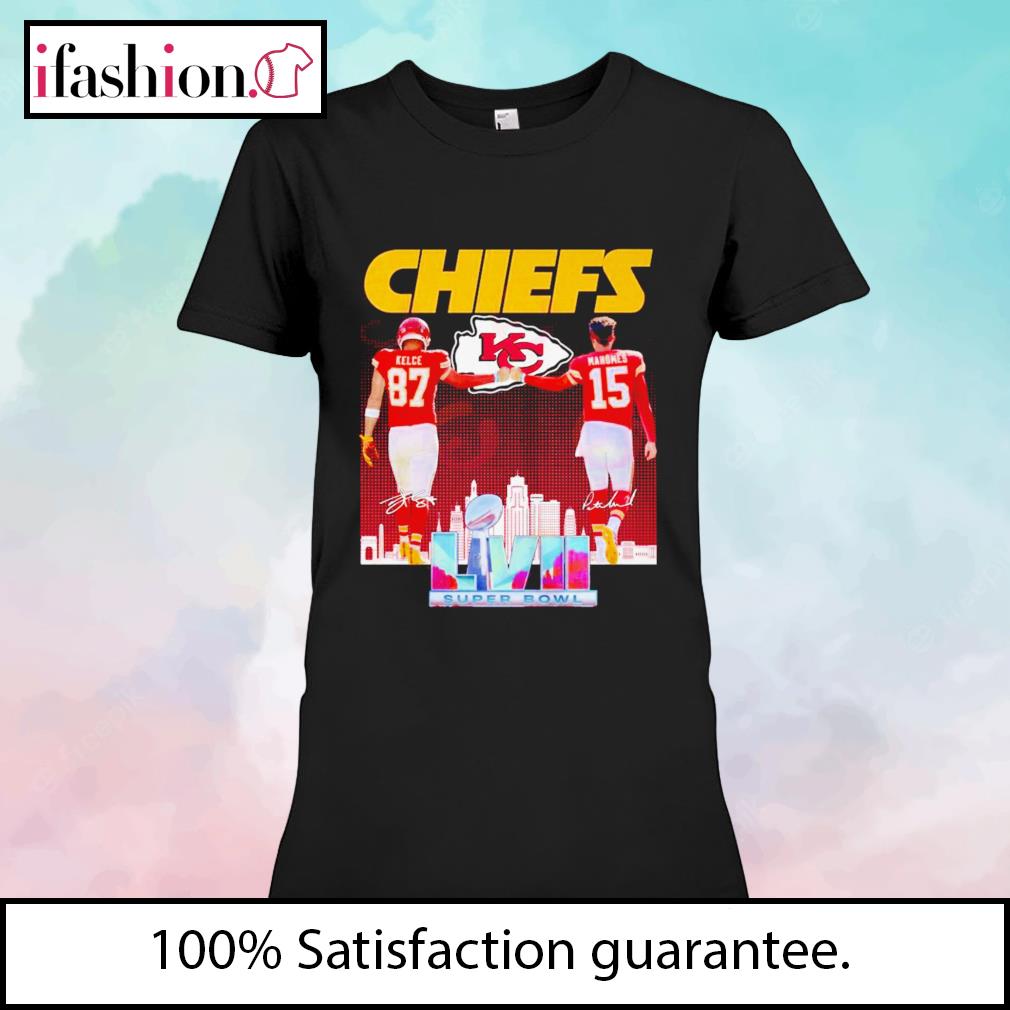 Kansas City Chiefs Super Bowl Wins Shirt Kelce 87 Mahomes 15 Chiefs Logo  Sweatshirt - Best Seller Shirts Design In Usa