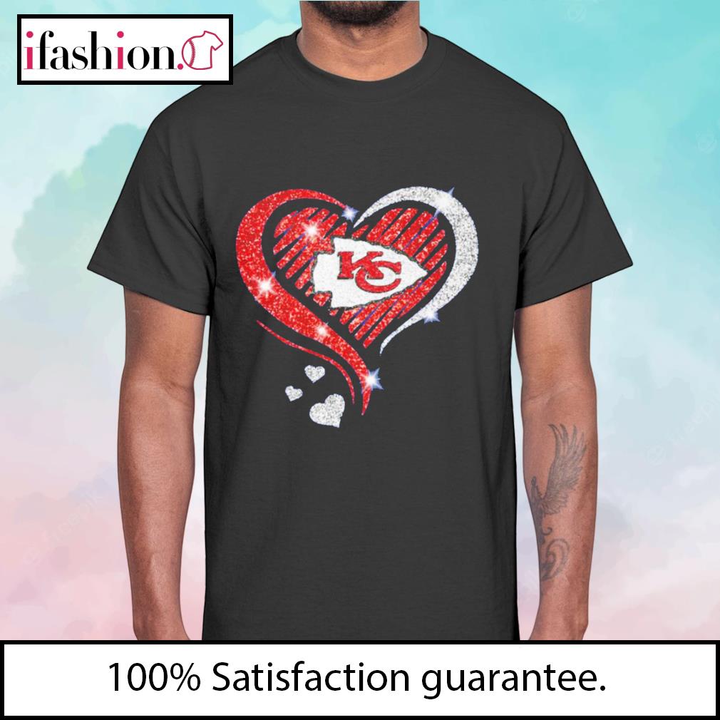 Kansas City Chiefs football Heart Diamond shirt - Trend T Shirt