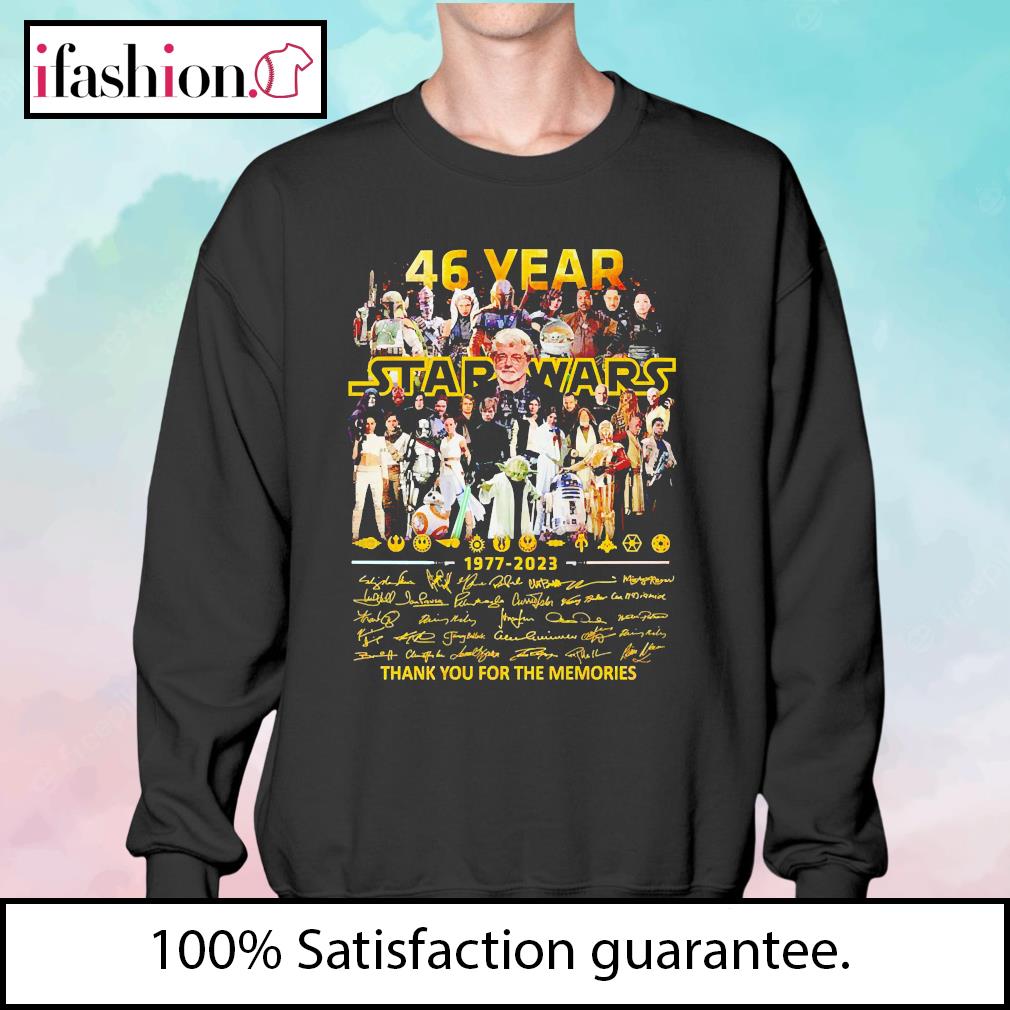 46 Years Star Wars Thank You For The Memories Shirt, hoodie