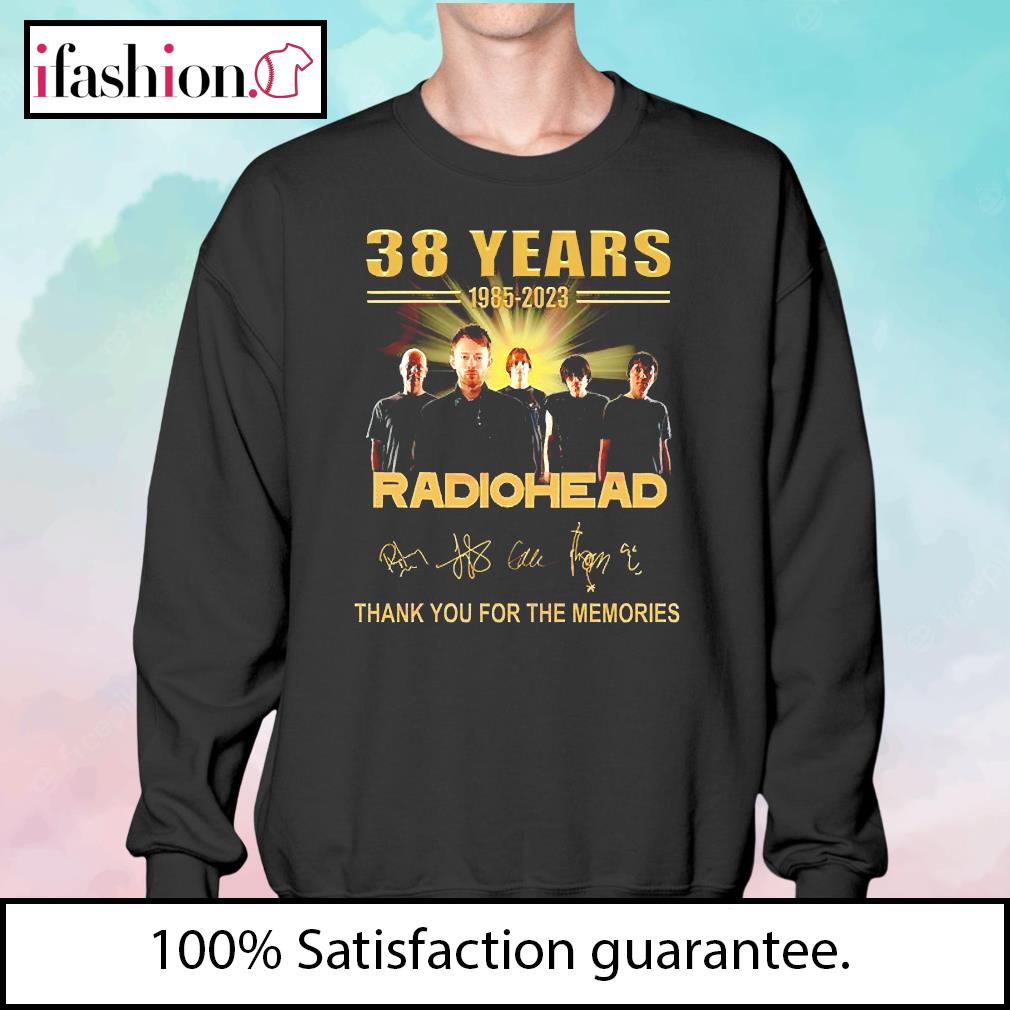 Radiohead Band 38 years 1985 -2023 thank you for the t-shirt, hoodie, sweater, long sleeve and tank top