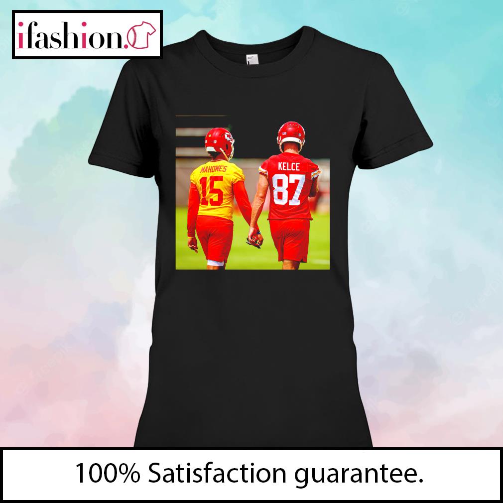 Patrick Mahomes And Travis Kelce Holding Hand Funny Picture shirt, hoodie,  sweater, long sleeve and tank top