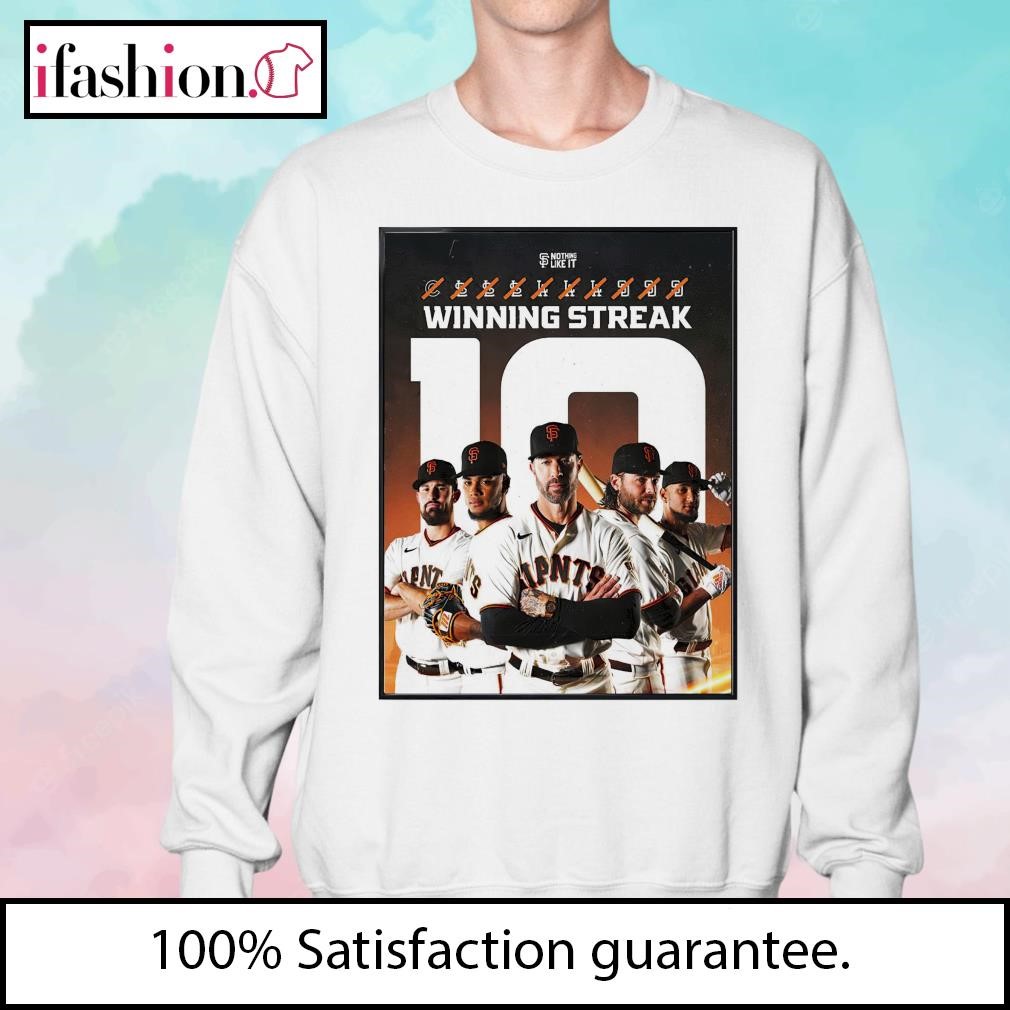 Official sF Giants 10 Winning Streak MLB Matchup Home Decor Poster Shirt,  hoodie, sweater, long sleeve and tank top