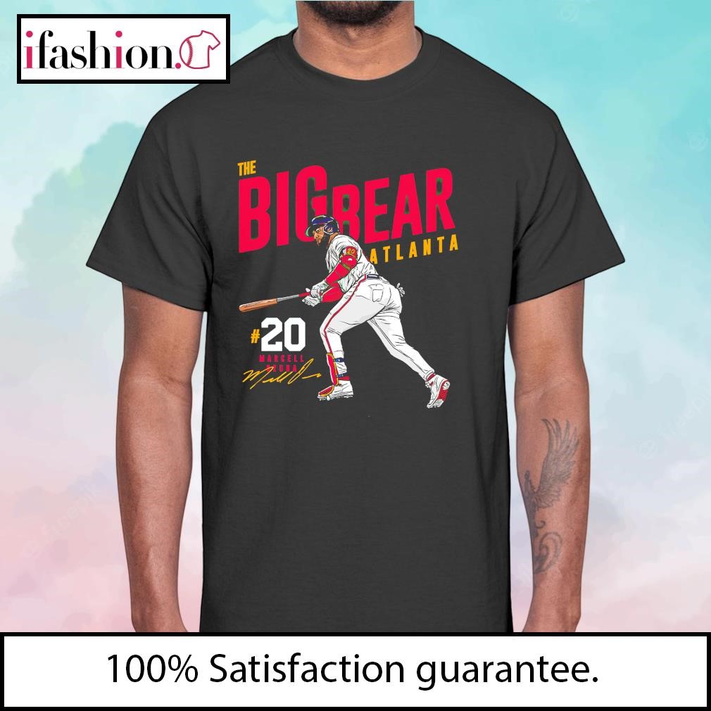 Atlanta Braves Marcell Ozuna Throwback Logo T-Shirt