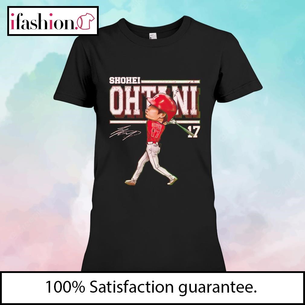 Shohei Ohtani #17 cartoon signature shirt, hoodie, sweater, long