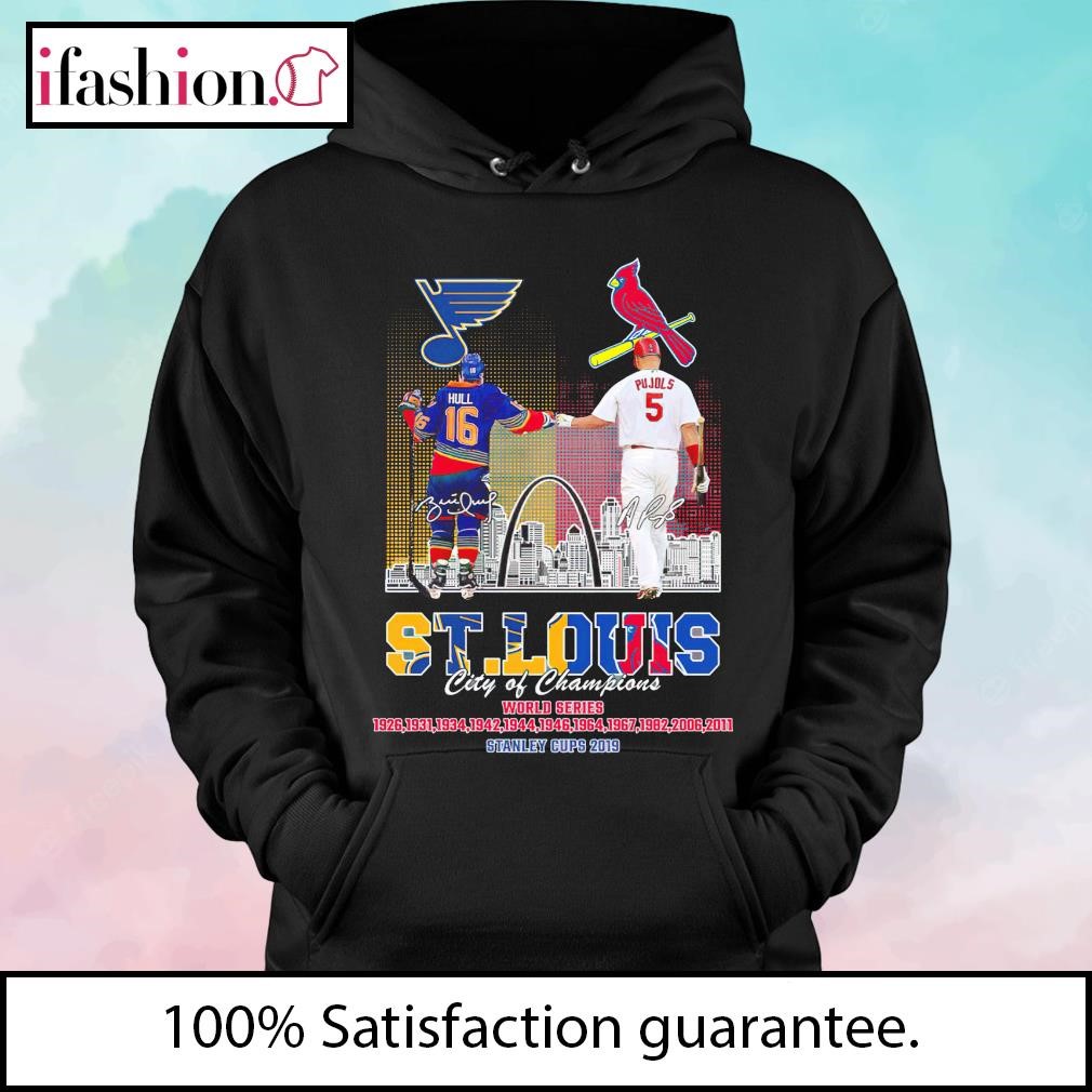 St louis city of champions cardinals and blues shirt, hoodie, sweater, long  sleeve and tank top