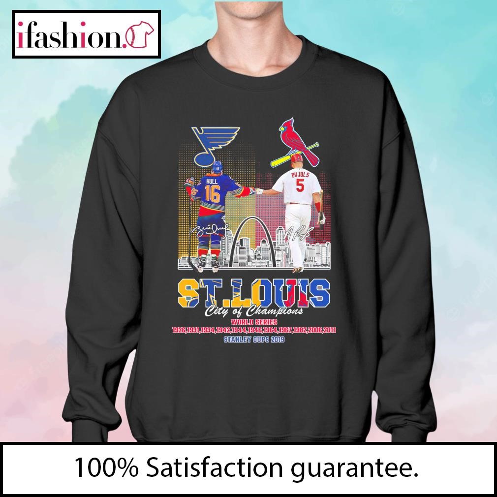 ST Louis City Of Champions Cardinals And Blues shirt, hoodie