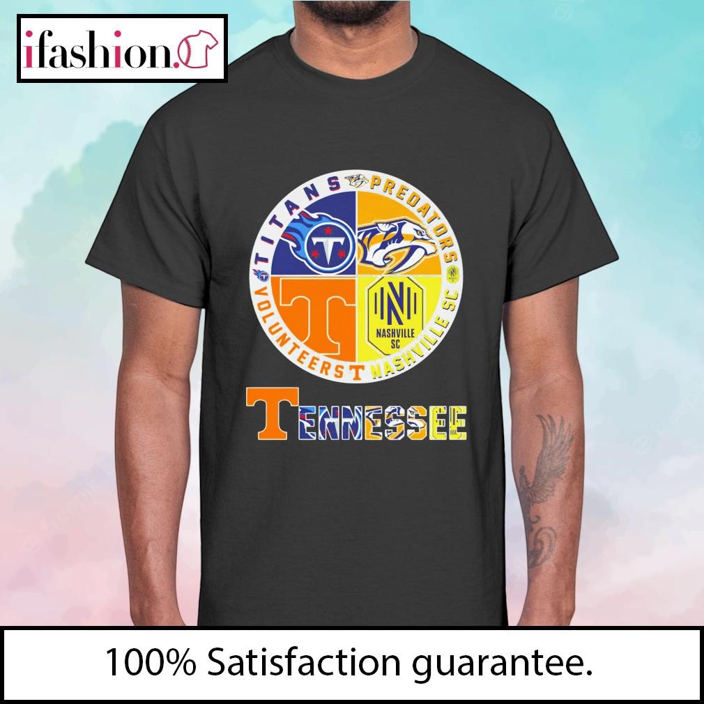 Tennessee Volunteers Titans Predators And Nashville SC shirt - Dalatshirt