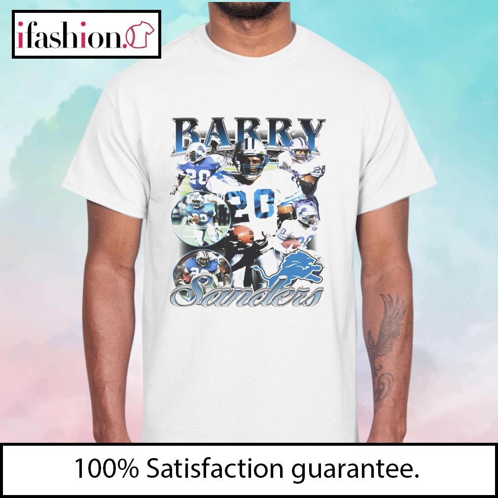 barry sanders t shirt