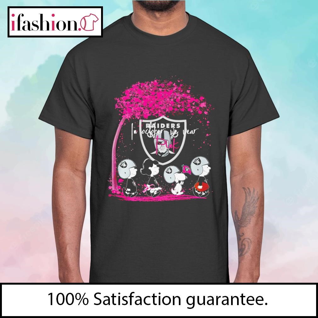 In October we wear pink Snoopy and friend Carolina Panthers shirt -  Guineashirt Premium ™ LLC