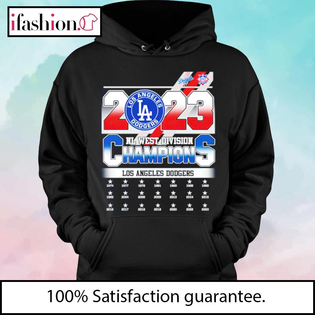 Los Angeles Dodgers 2023 nl west division champions shirt, hoodie