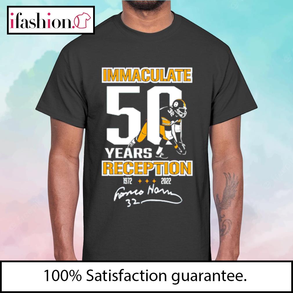 Franco Harris Shirt, Immaculate Reception Vintage Unisex T-shirt Short  Sleeve