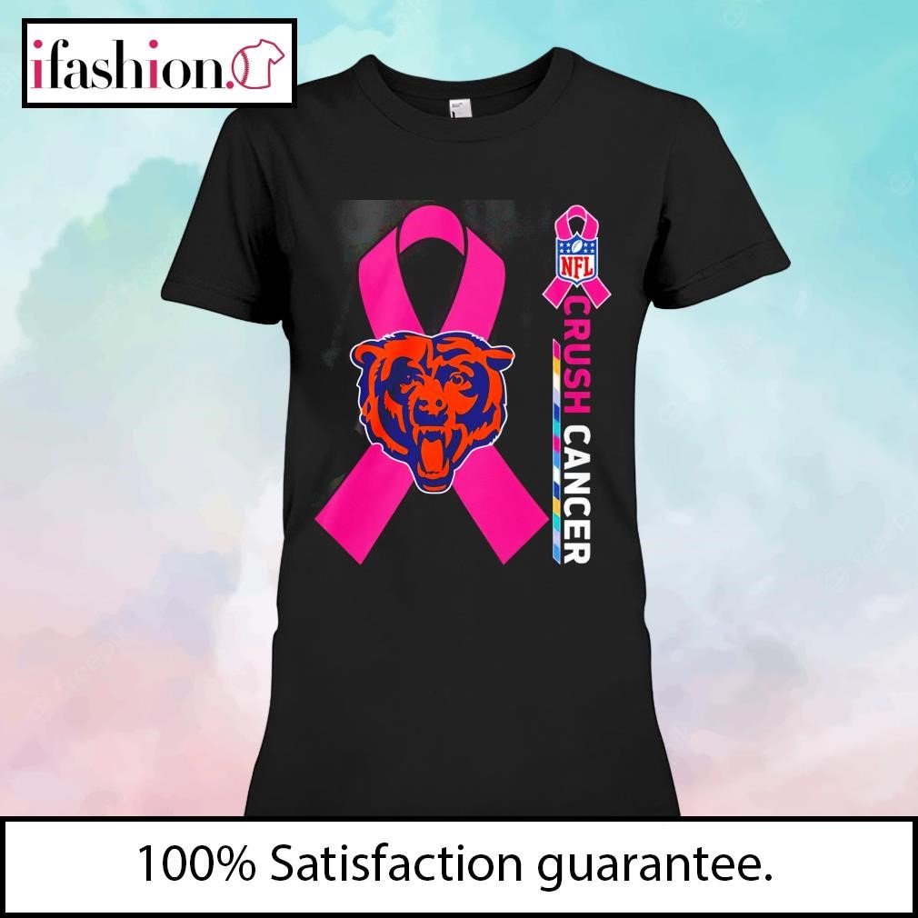 Real chicago bears fans wear pink logo cancer awareness shirt, hoodie,  sweater, long sleeve and tank top