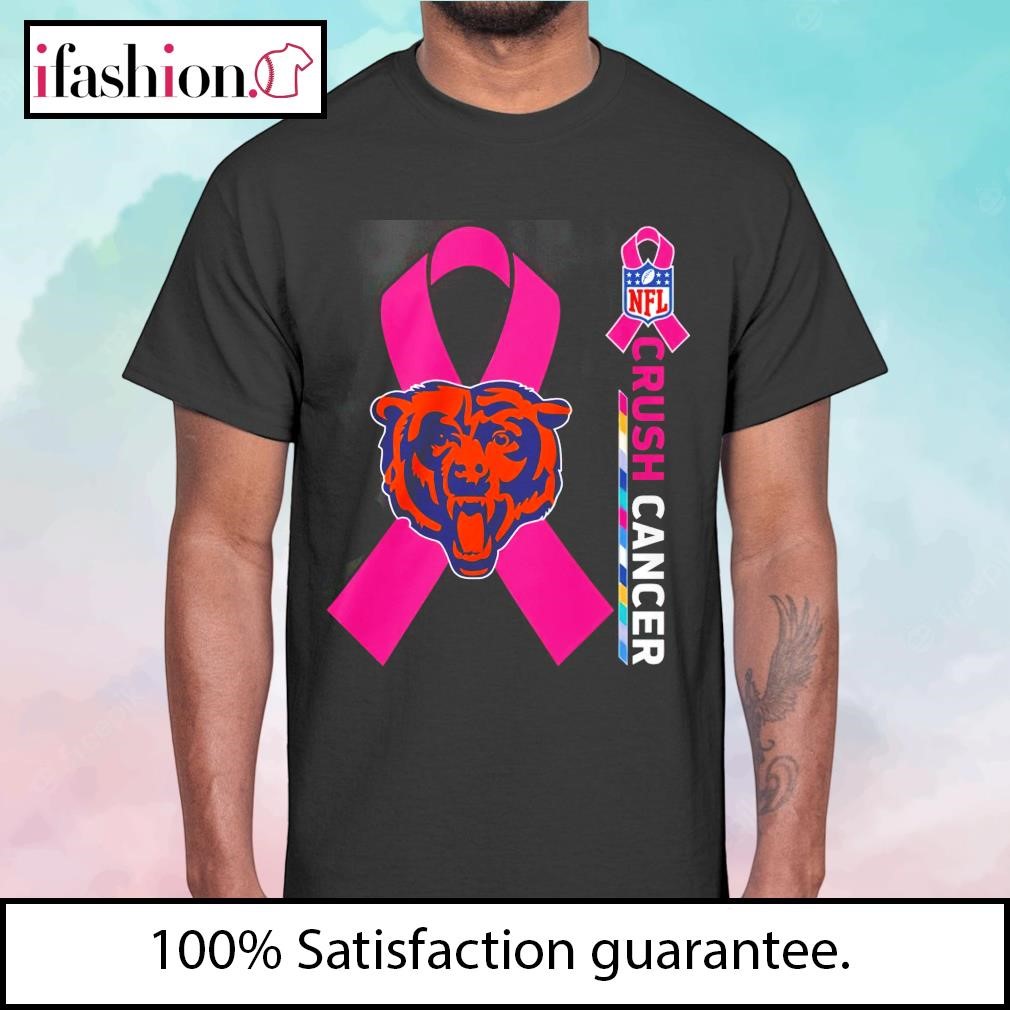 Crush Cancer Chicago Bears NFL Shirt Cancer Support Women Men