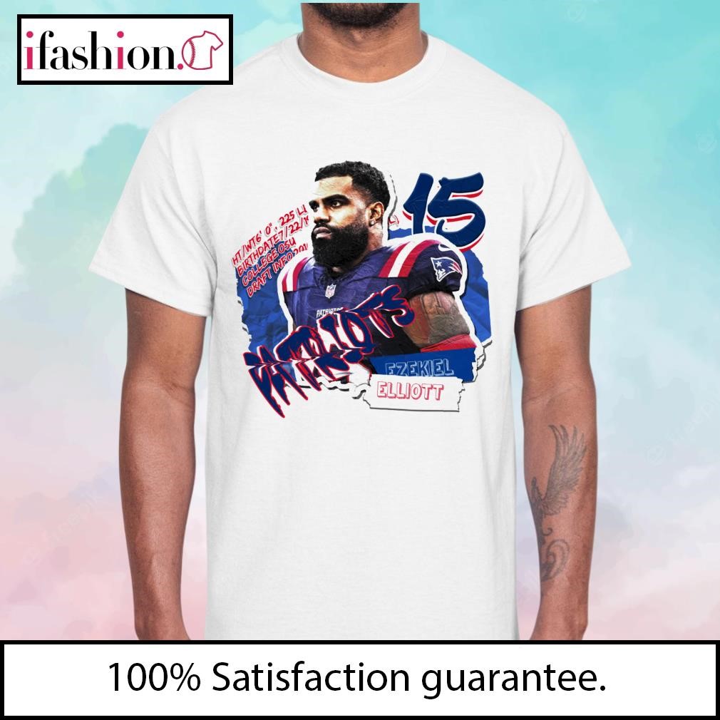 NFL Ezekiel Elliott New England Patriots Number 15 Unisex T-Shirt - Mugteeco