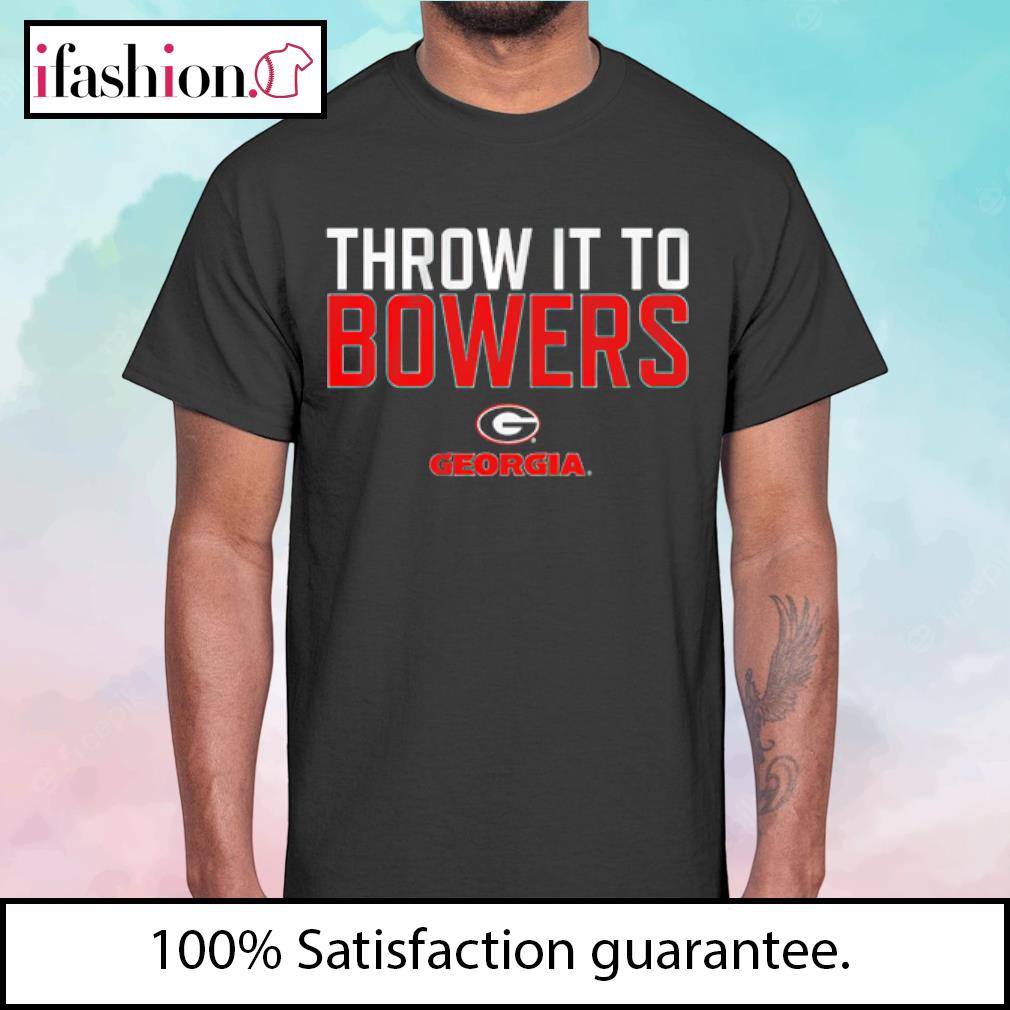 Georgia Bulldogs Throw It To Brock Bowers T-shirt,Sweater, Hoodie